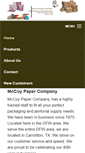 Mobile Screenshot of mccoypaper.com